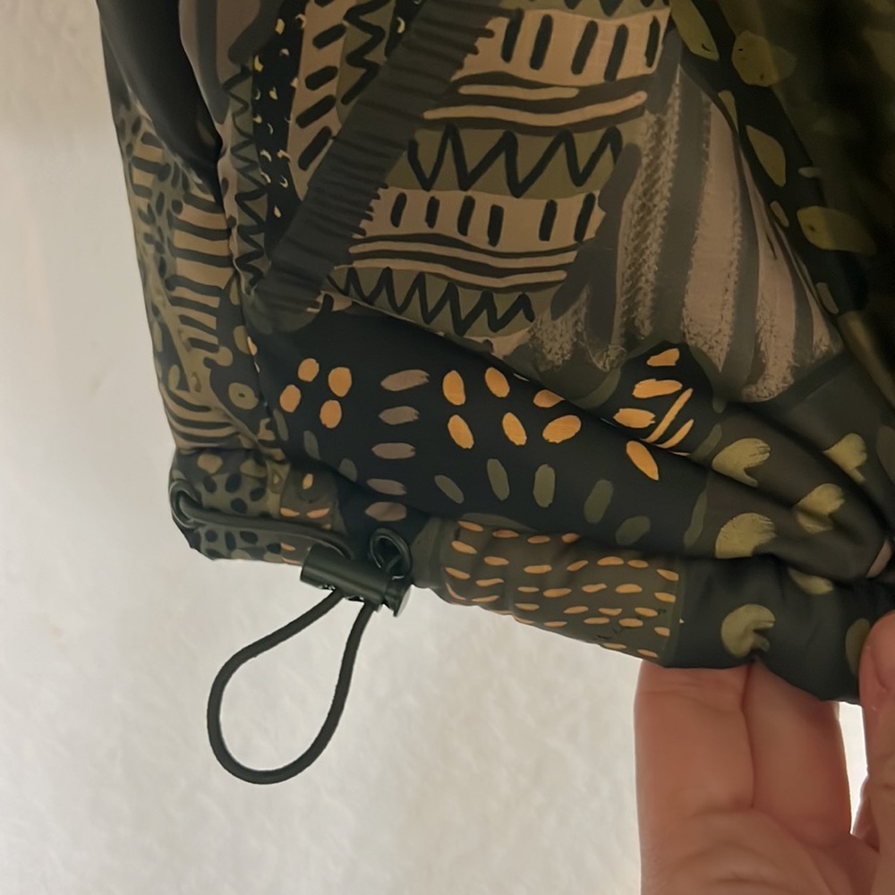 NEW NWT Farm rio green cool leopard reversible puffer jacket Small - Picture 7 of 9